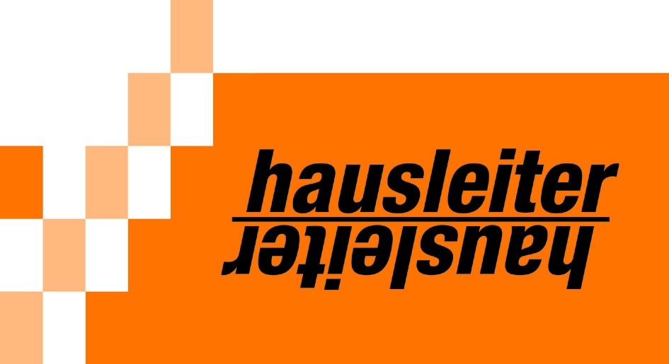 Hausleiter Logo orange schwarz